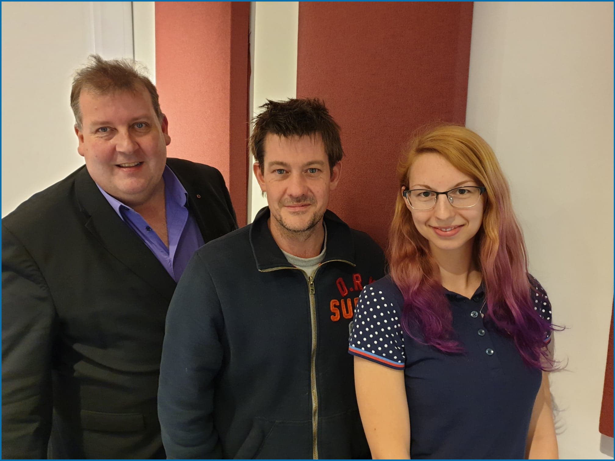 Dom Chambers, David Harber and Maxine Stride organisers of Local Radio Day 2019